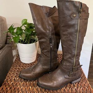 Womens size 9 knee high brown riding boots